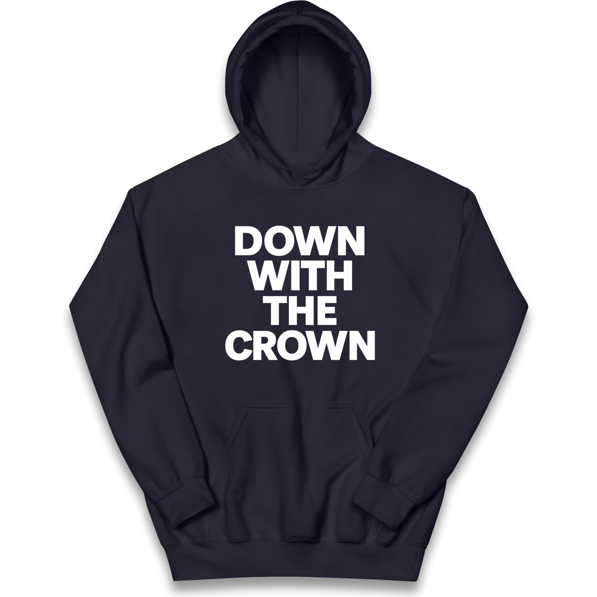 DOWN WITH THE CROWN kids hoodie