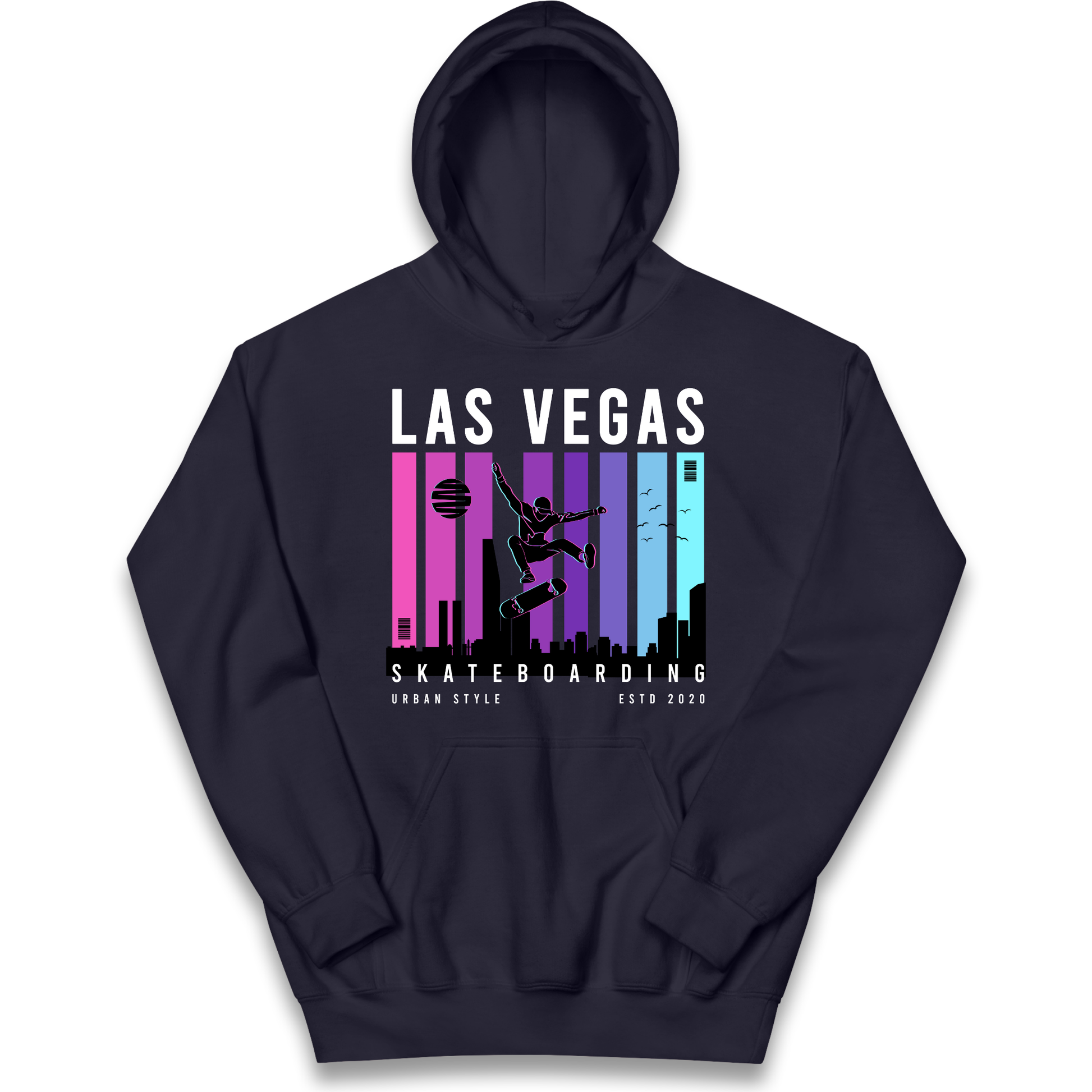 Las Vegas Skateboarding kids hoodie