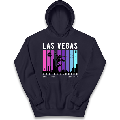 Las Vegas Skateboarding kids hoodie