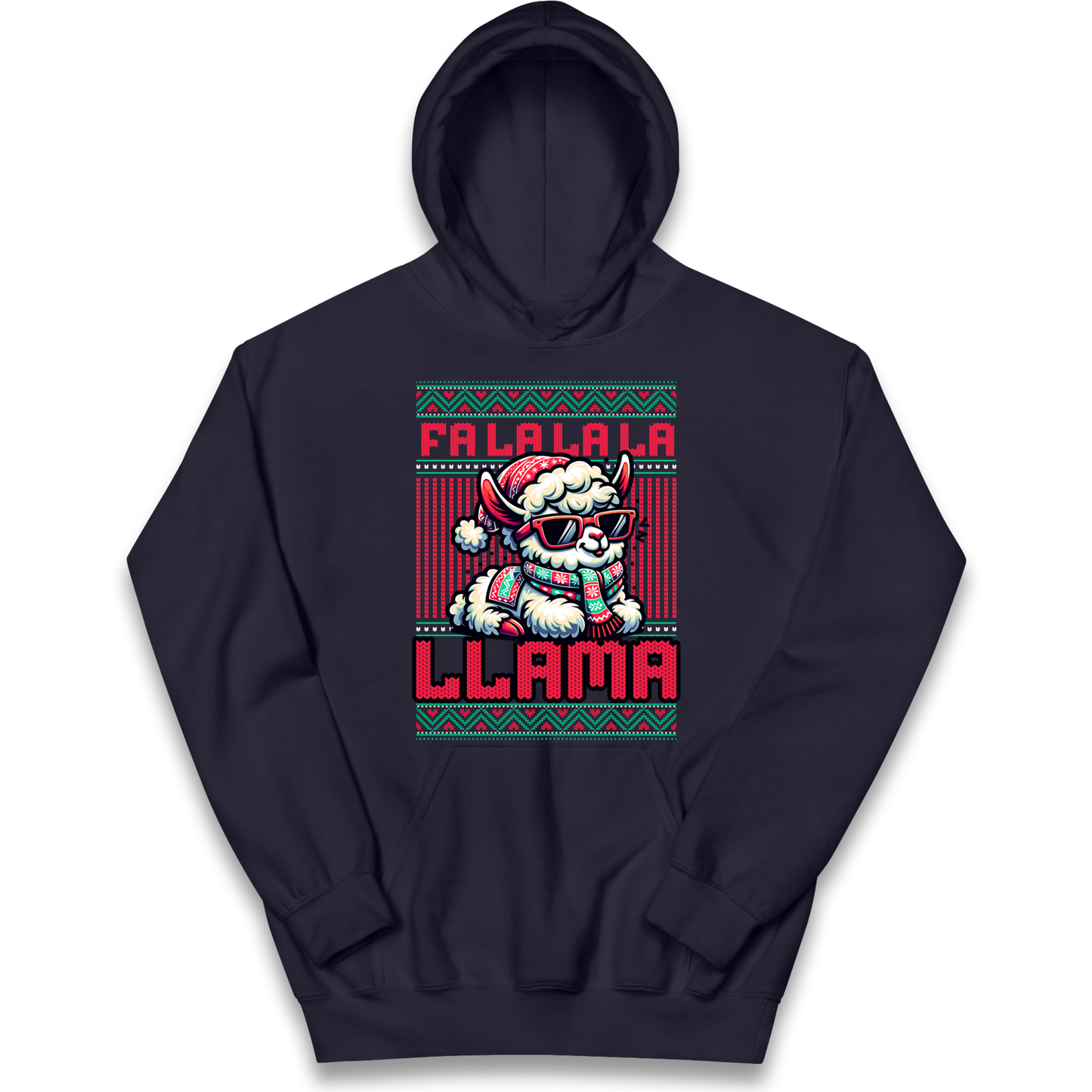 FA LA LA LA LLAMA kids hoodie