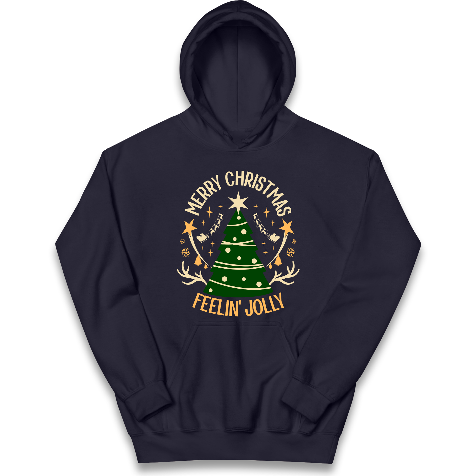 Merry Christmas Feeling Jolly Christmas kids hoodie