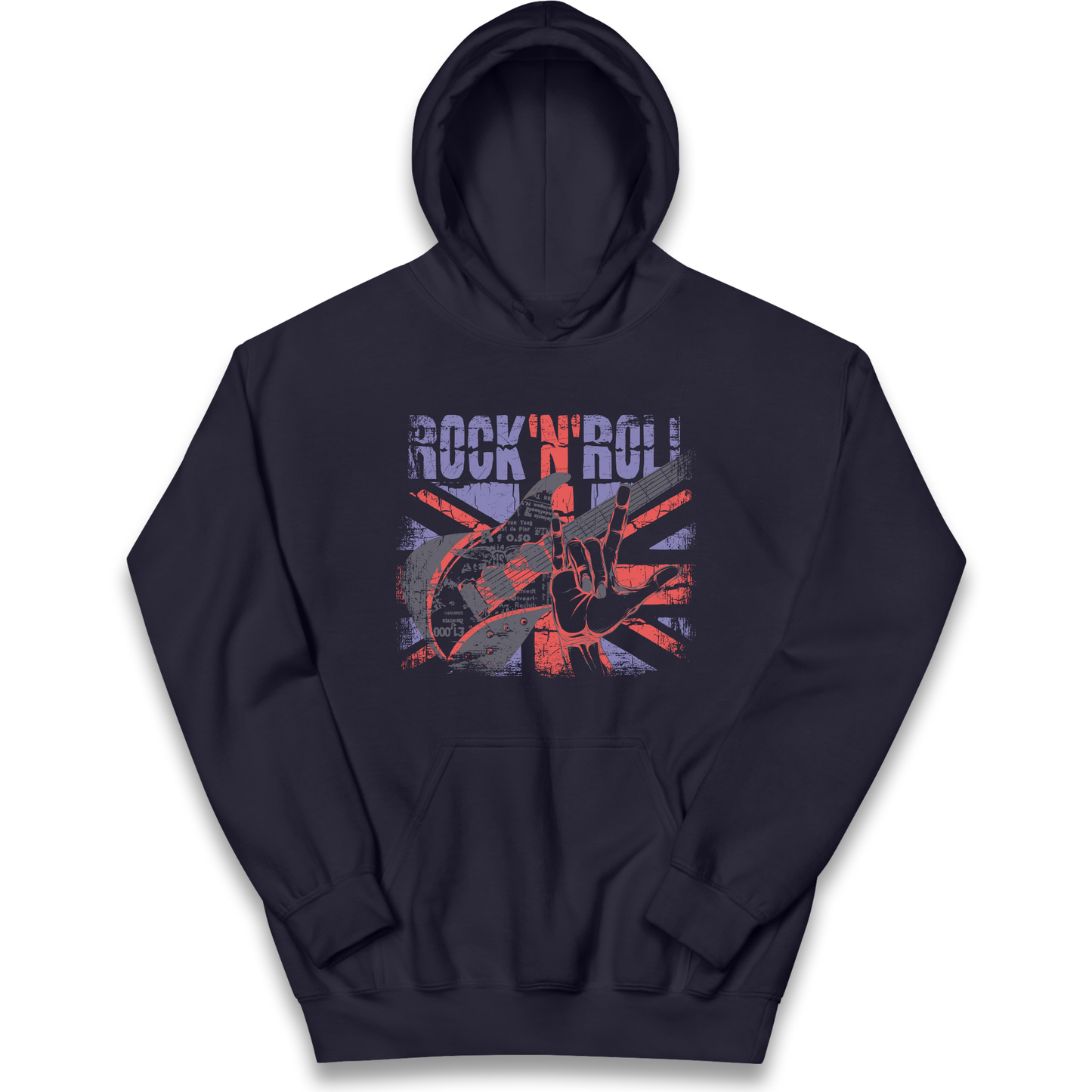 Rock N Roll Union Jack kids hoodie