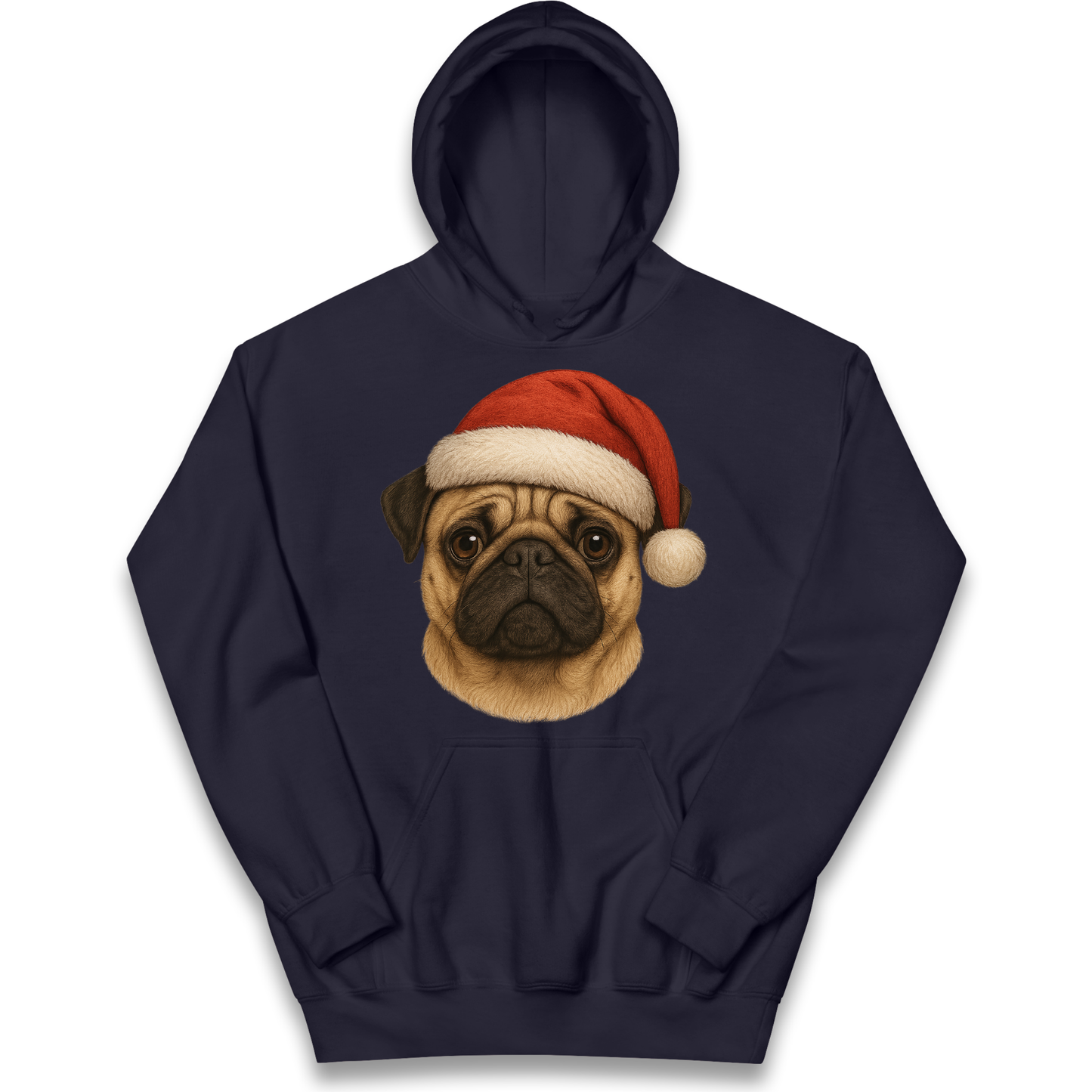 Pug Face Christmas kids hoodie
