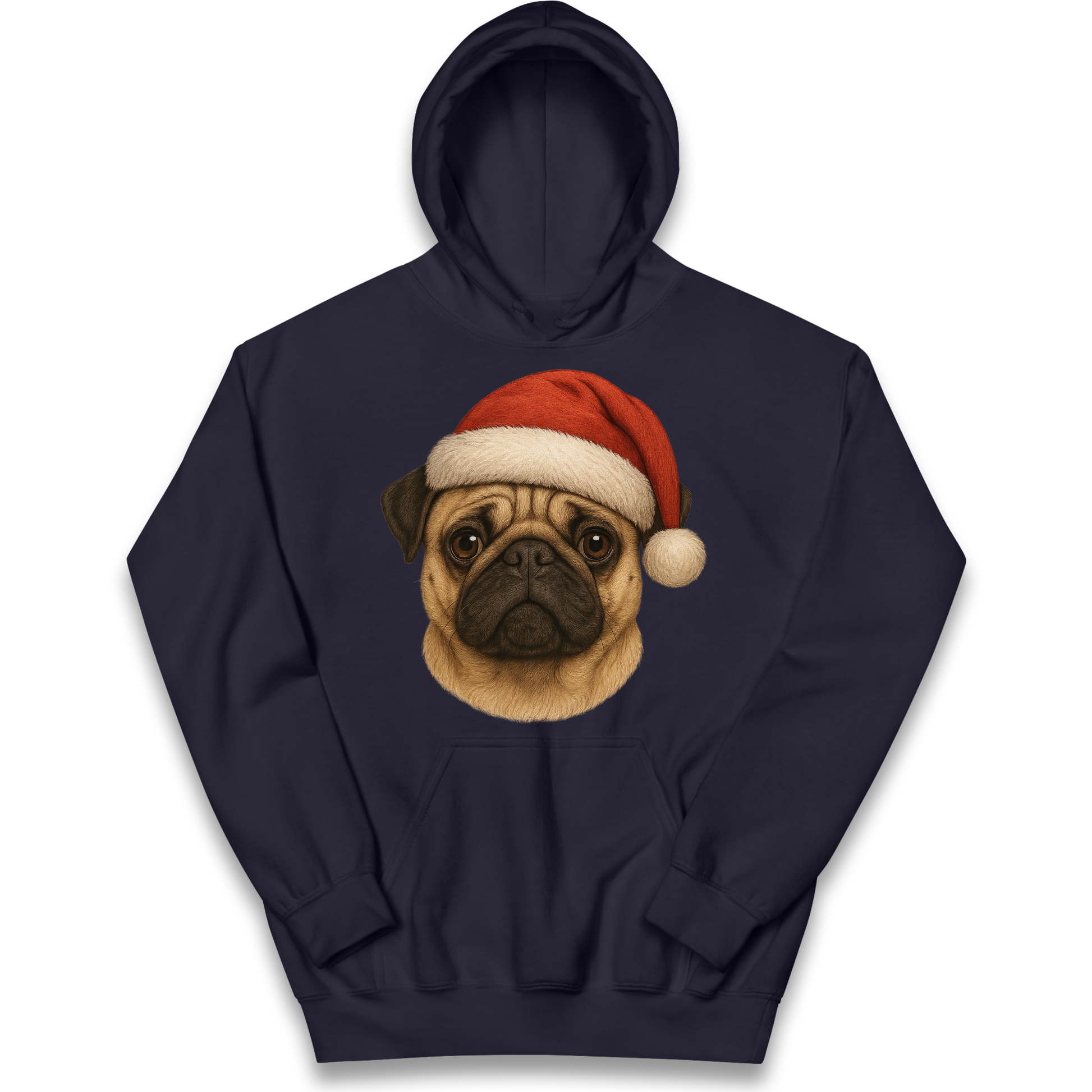 Pug Face Christmas kids hoodie