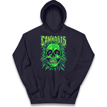Cannabis Skull kids hoodie