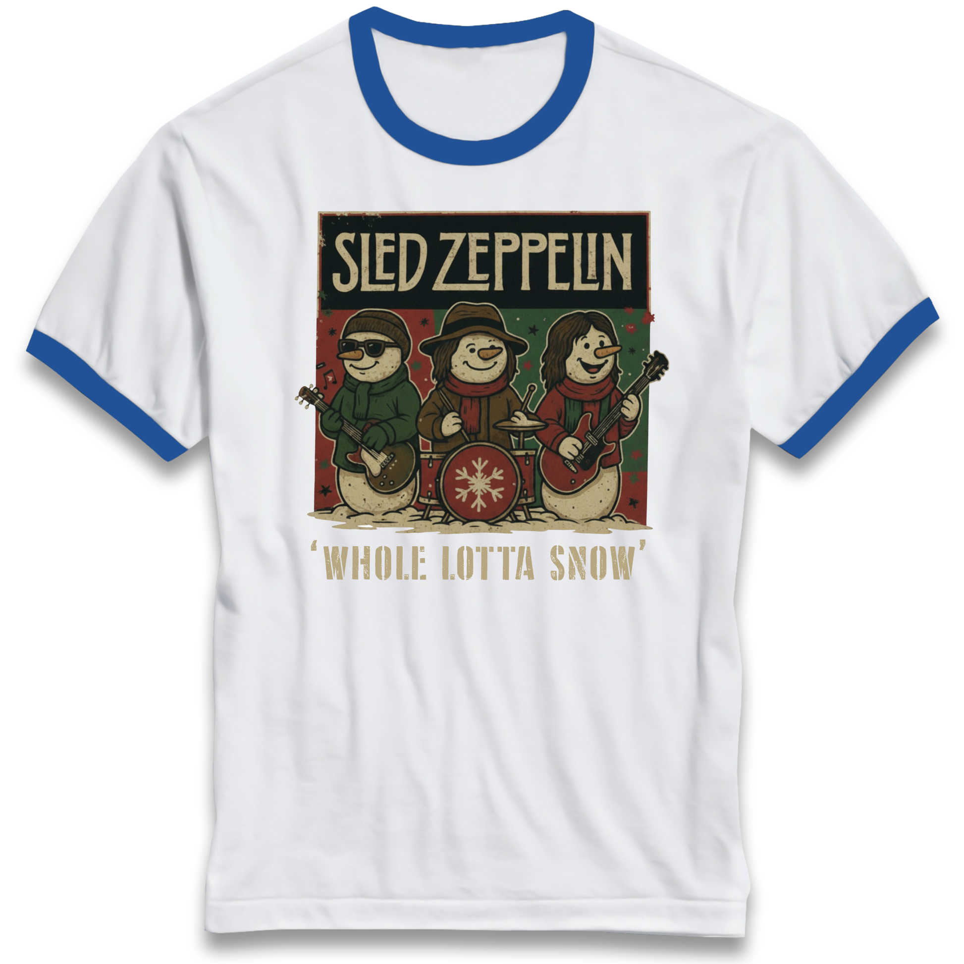 Led Zeppelin Christmas Ringer T Shirt