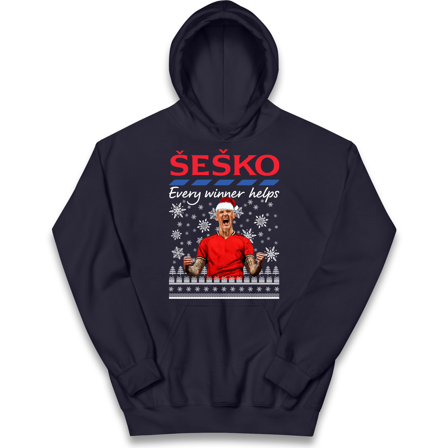 Benjamin Sesko Christmas Kids Hoodie