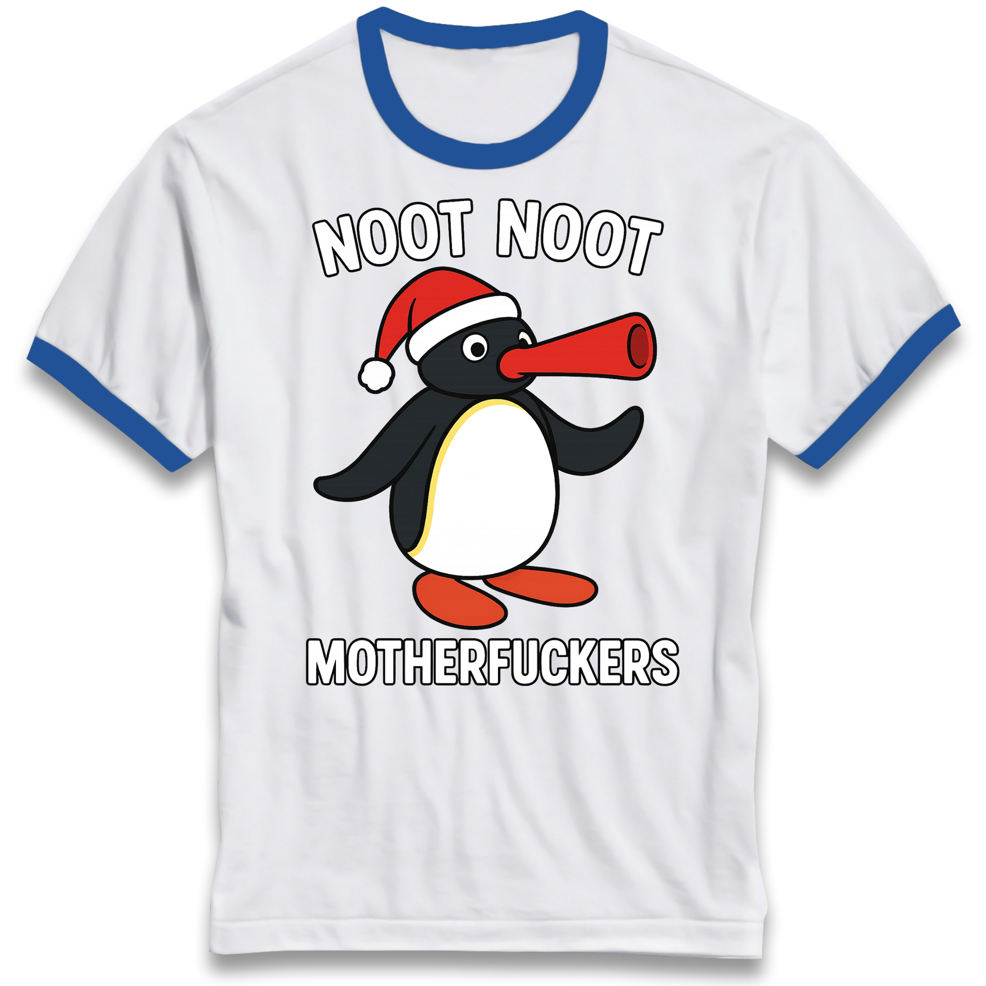 Pingu Christmas Ringer T Shirt