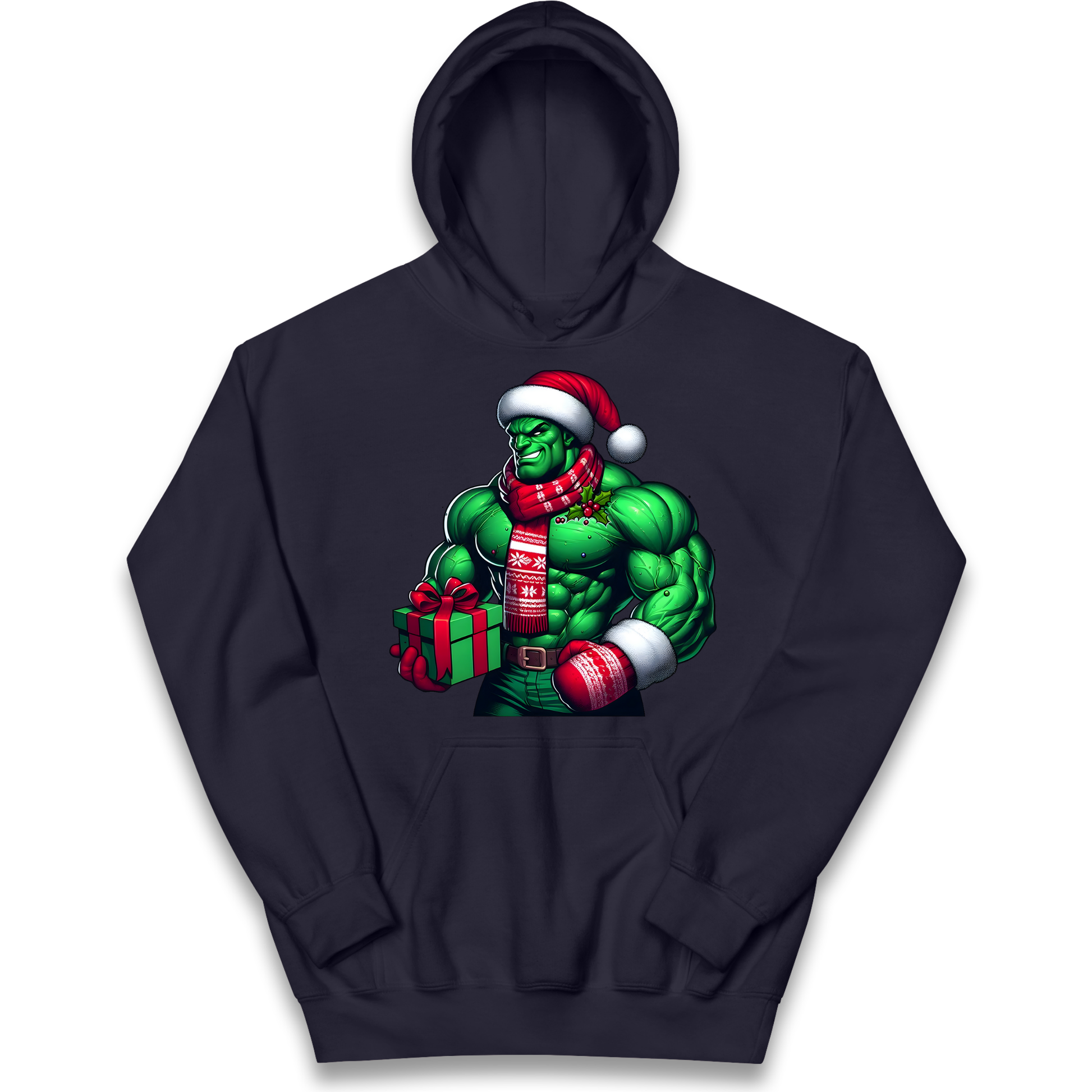 The Hulk Santa kids hoodie