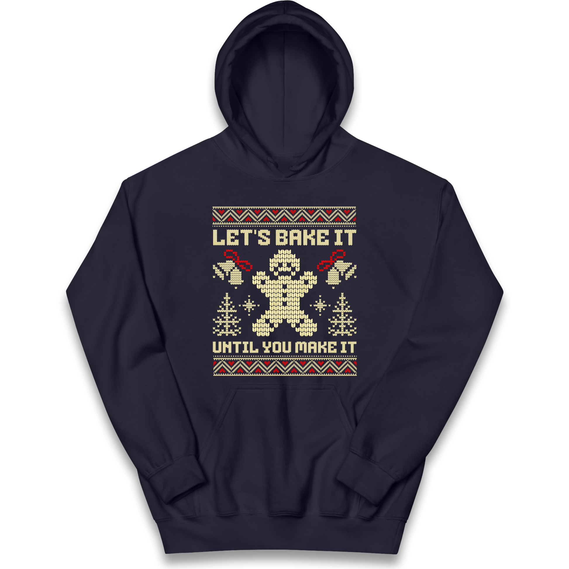 Lets Bake It Until You Make it Christmas kids hoodie