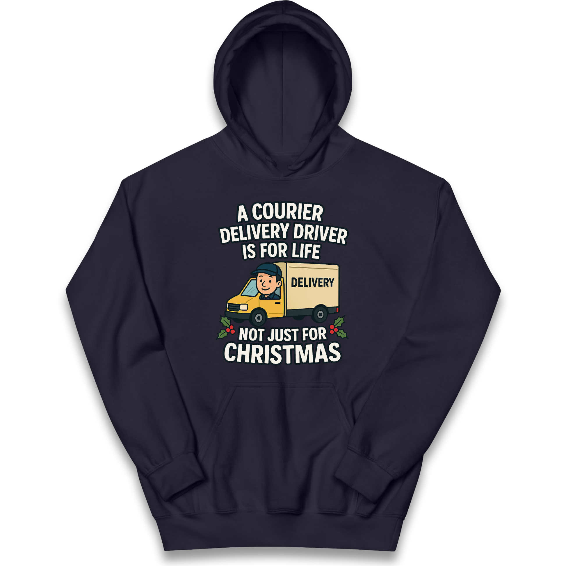 Courier Delivery Driver Christmas Kids Hoodie