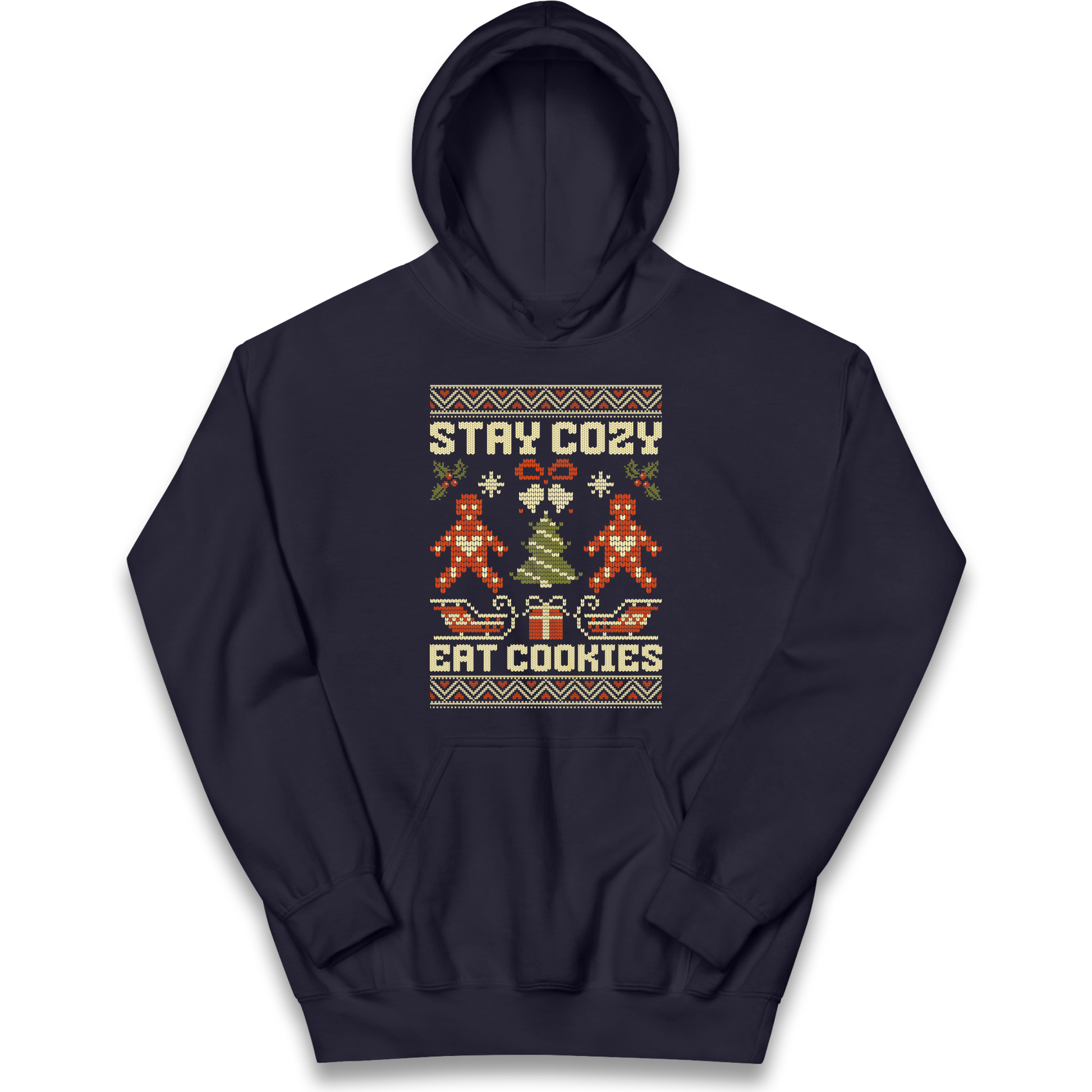 Stay Cozy Eat Cookies Christmas kids hoodie
