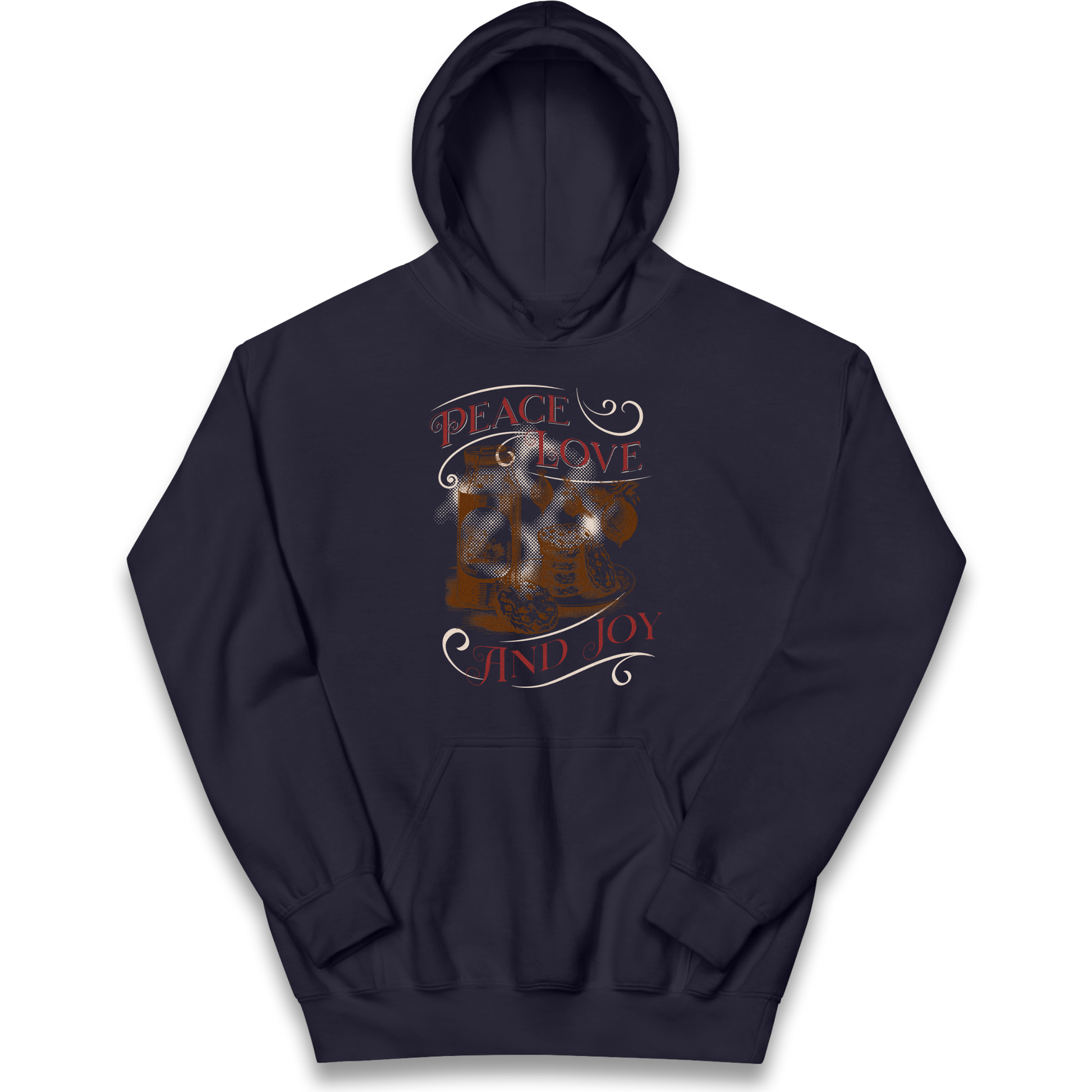 Peace Love And Joy Christmas kids hoodie