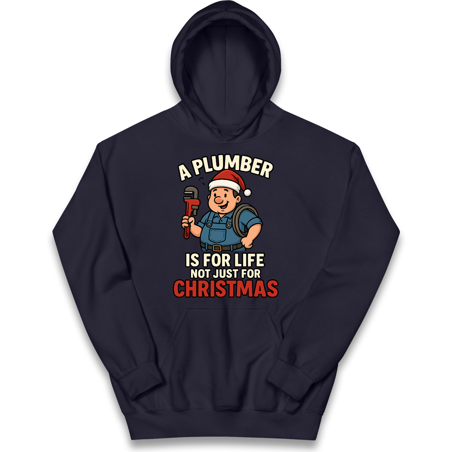 Plumber Christmas Kids Hoodie