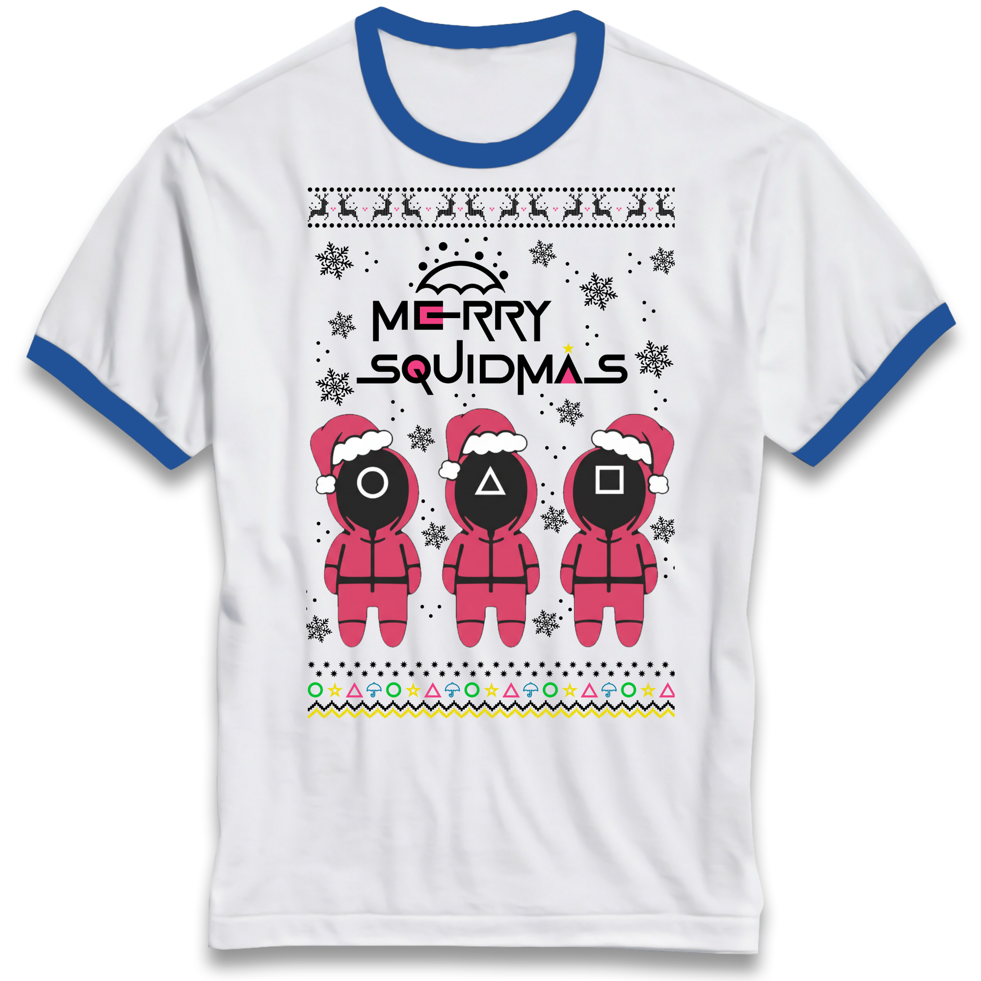merry Squidmas Ringer T Shirt
