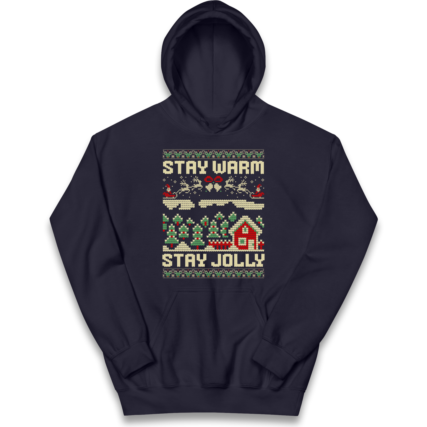 Stay Warm Stay Jolly Christmas kids hoodie