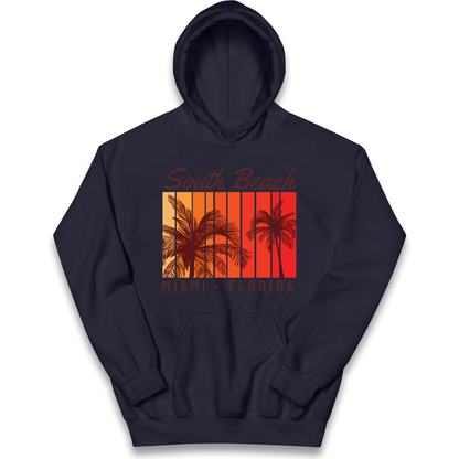 South Beach Miami Florida kids hoodie