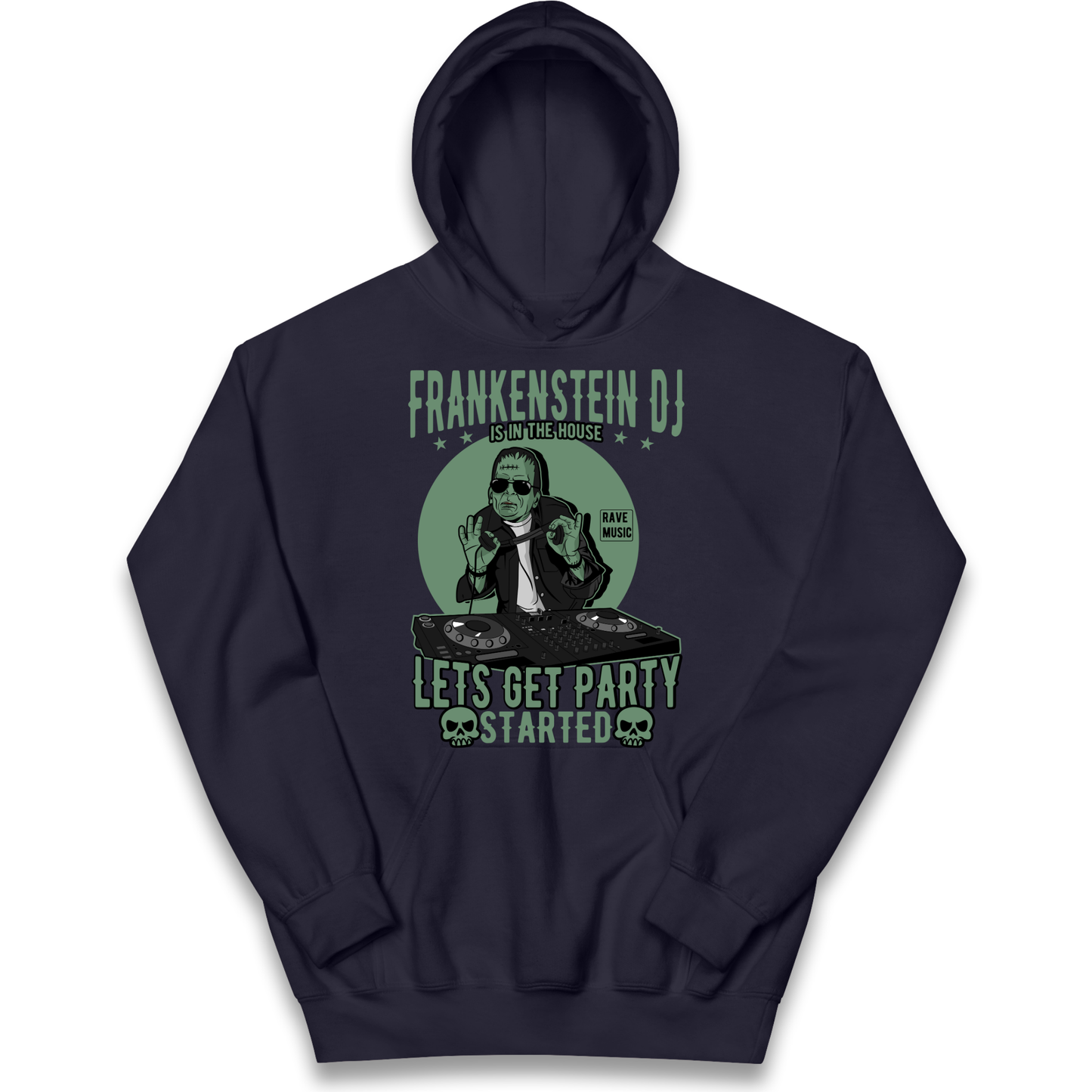 Frankenstein DJ kids hoodie