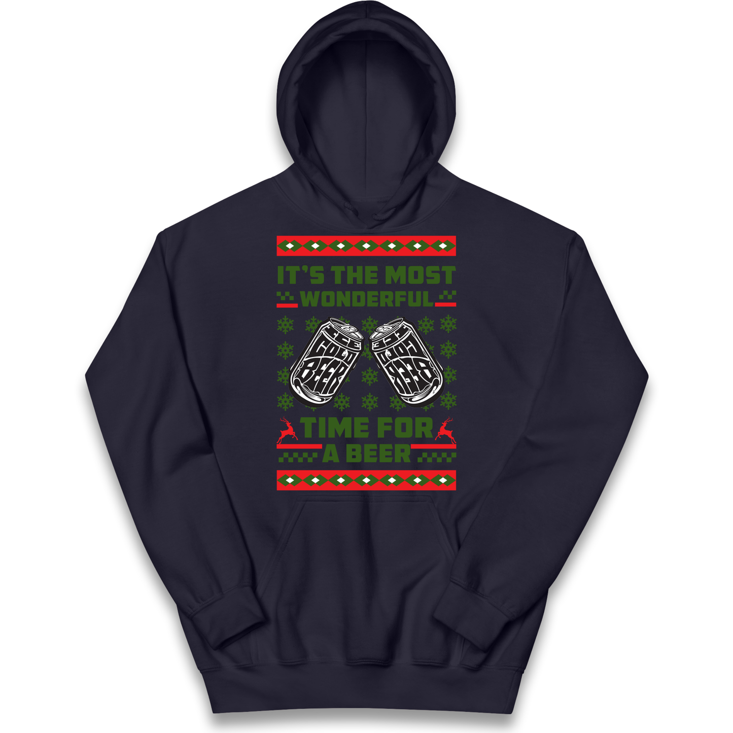 Its The Most Wonderful Time For A Beer Christmas kids hoodie