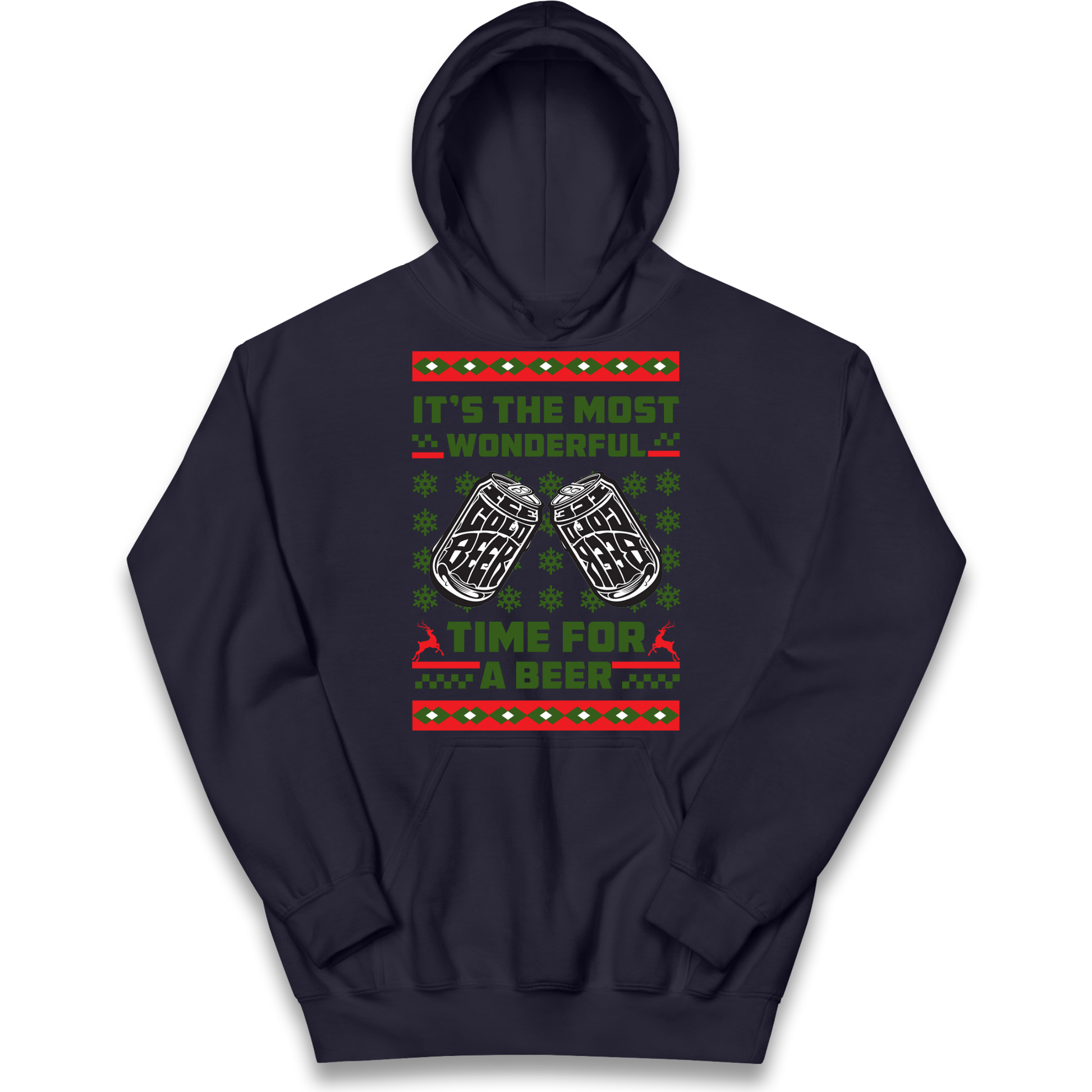 Its The Most Wonderful Time For A Beer Christmas kids hoodie