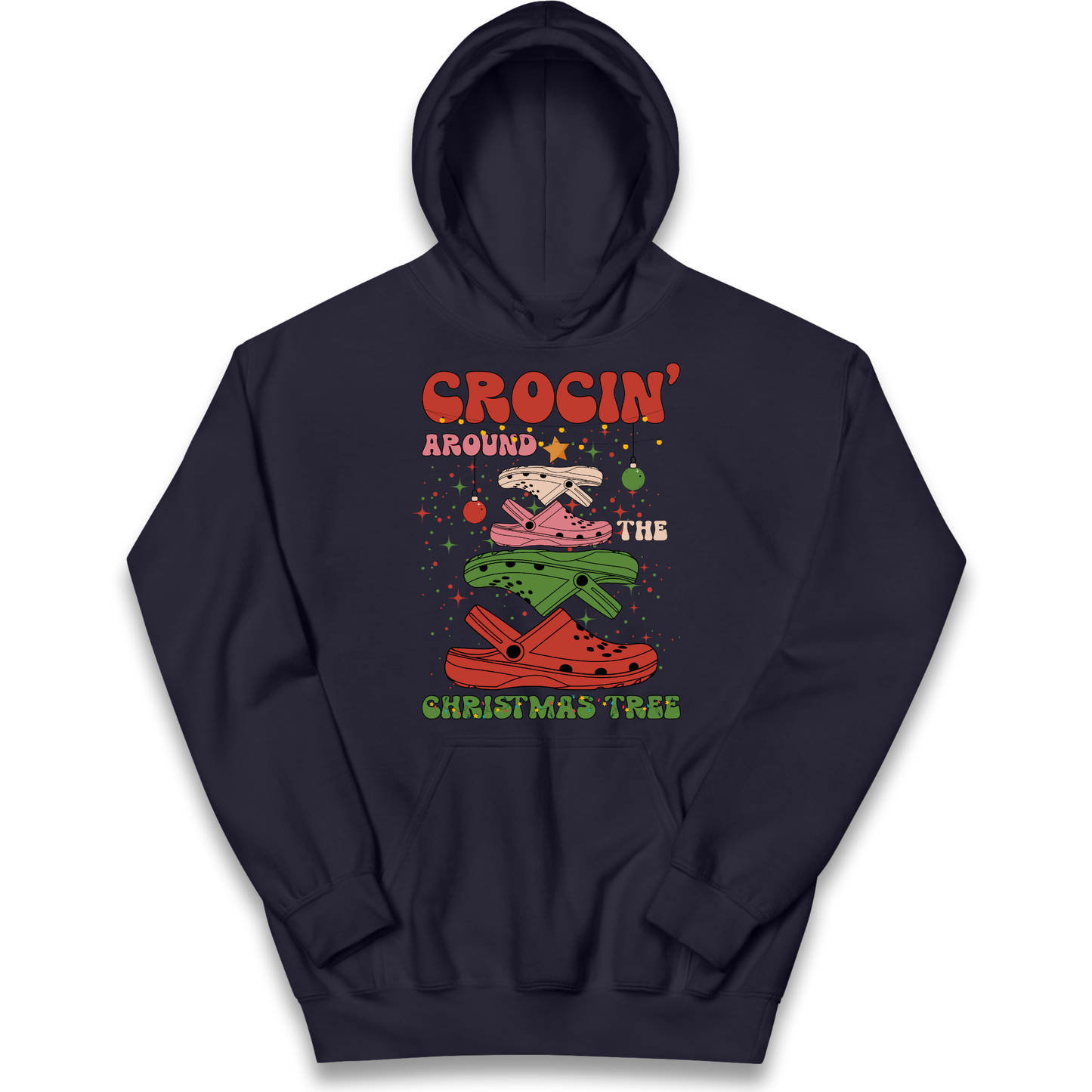 Crockin Around the Christmas Tree Christmas kids hoodie