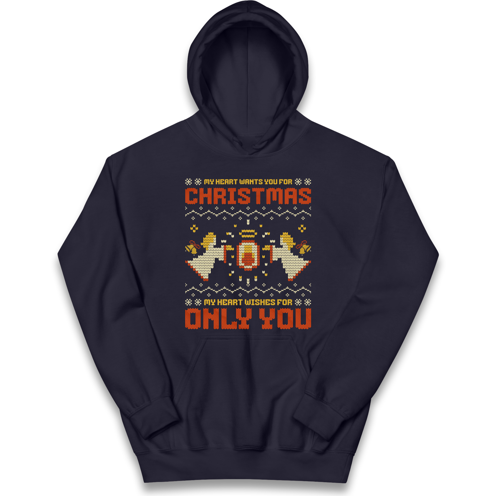 My Heart Wants You For Christmas Only You Christmas kids hoodie