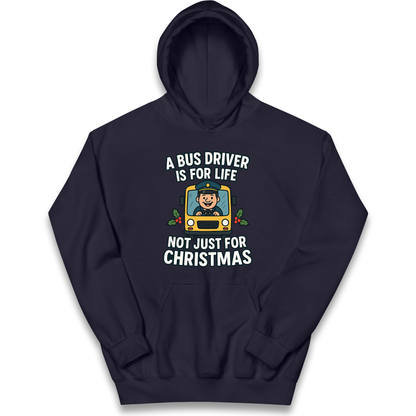 Bus Driver Christmas Kids Hoodie