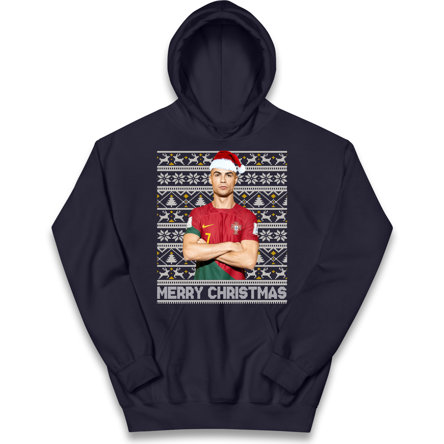 Merry Christmas Ronaldo kids hoodie