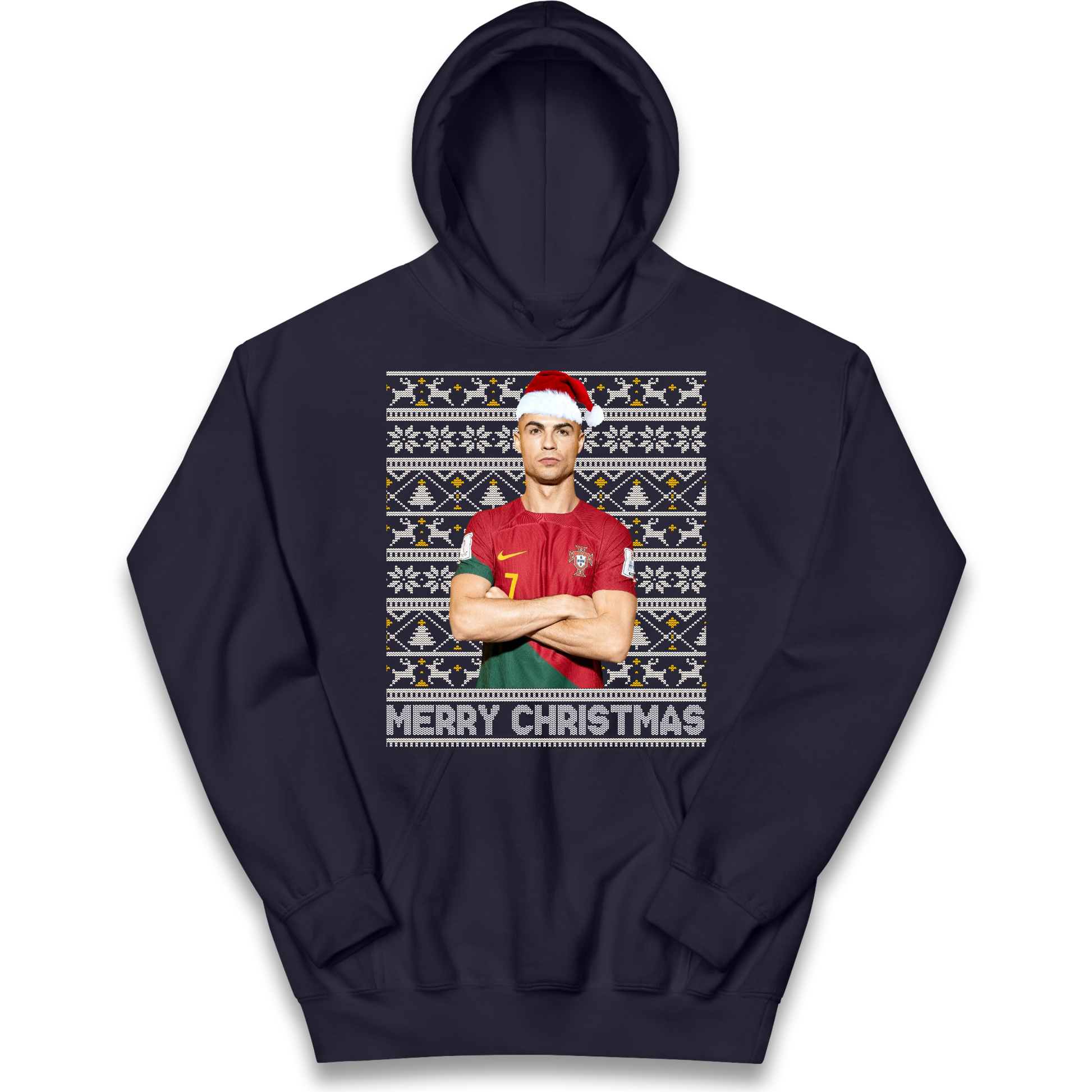 Merry Christmas Ronaldo kids hoodie