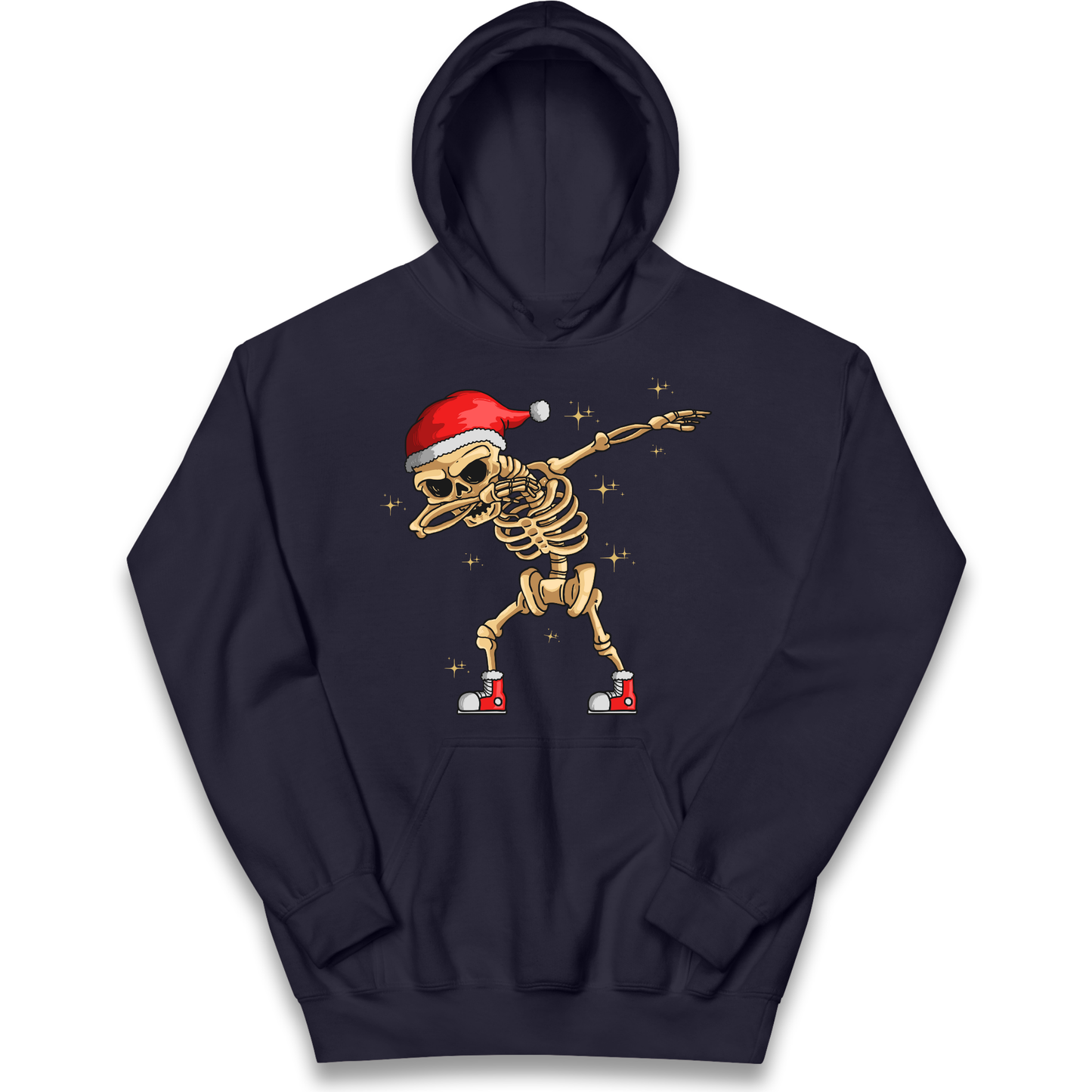 Santa Skellington Dabbing Christmas kids hoodie