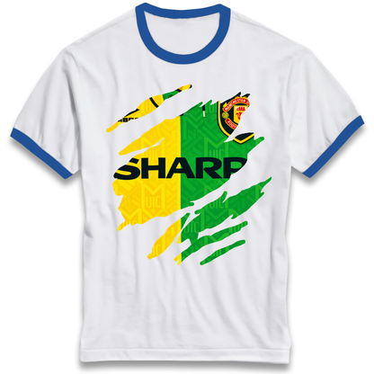 Manchester United Away Ringer T-Shirt
