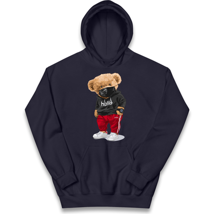 Teddy Bear Hello Streetwear kids hoodie