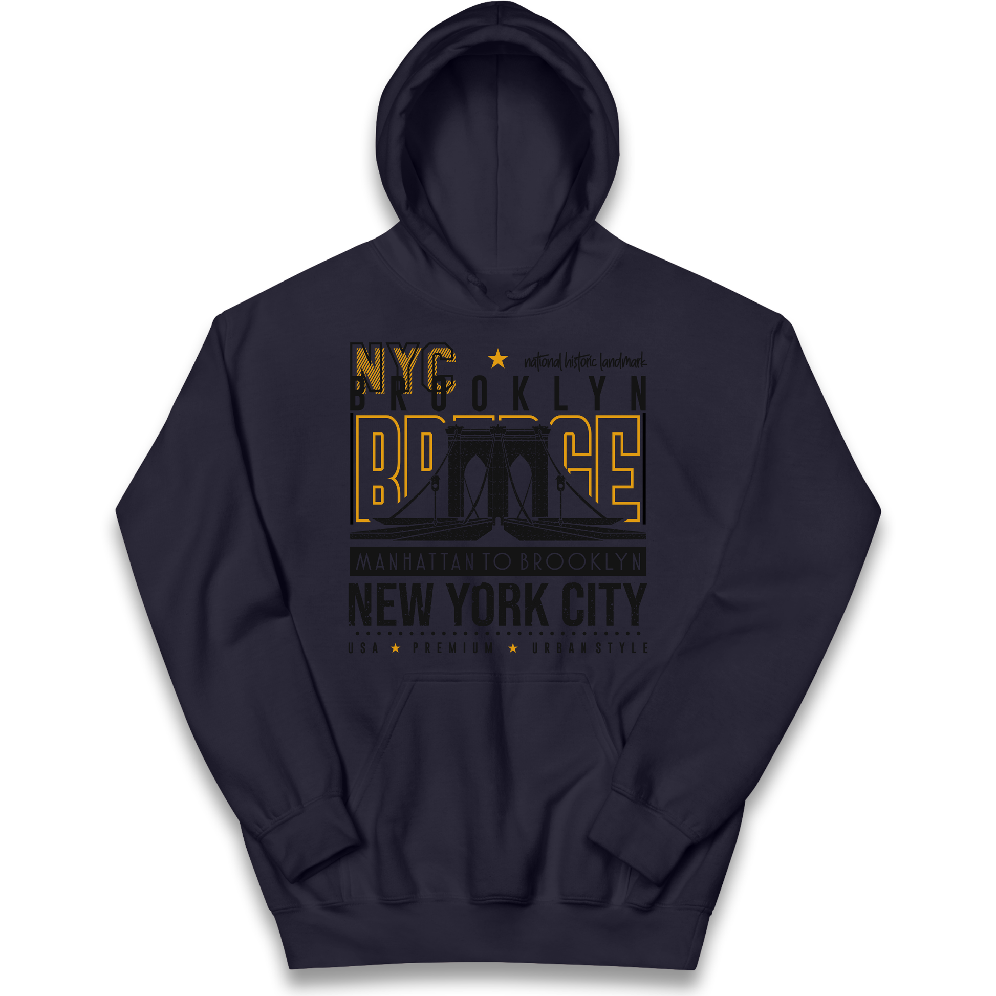 NYC Brooklyn Bridge kids hoodie