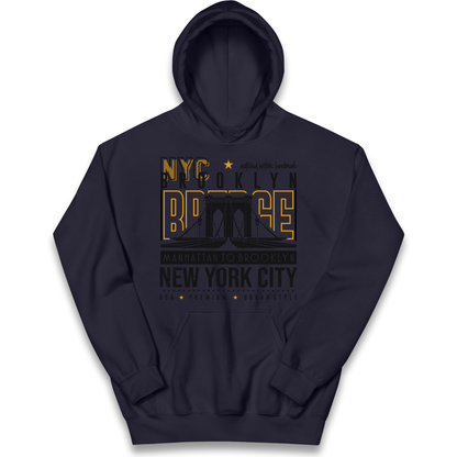 NYC Brooklyn Bridge kids hoodie