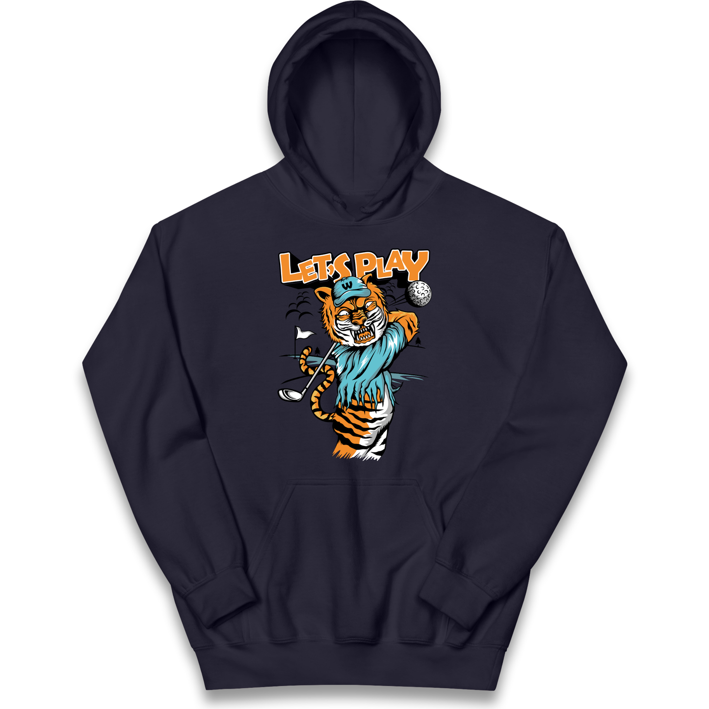 Lets Play Golf Tiger kids hoodie
