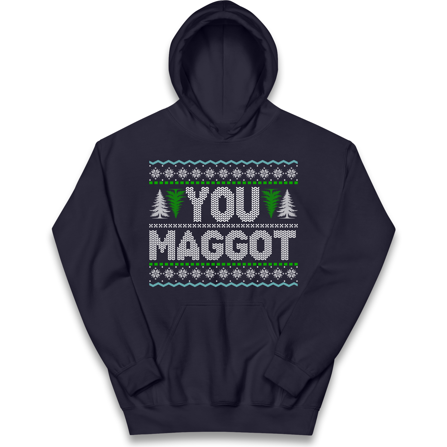 Christmas jumper kids hoodie