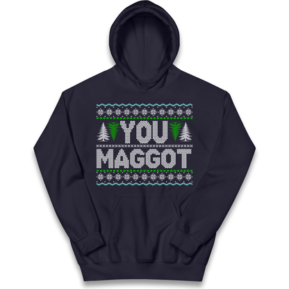 Christmas jumper kids hoodie