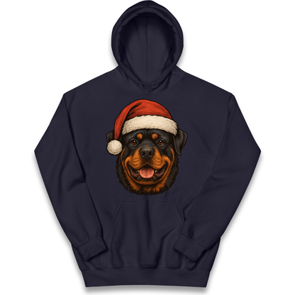 Rottweiler Christmas Kids Hoodie