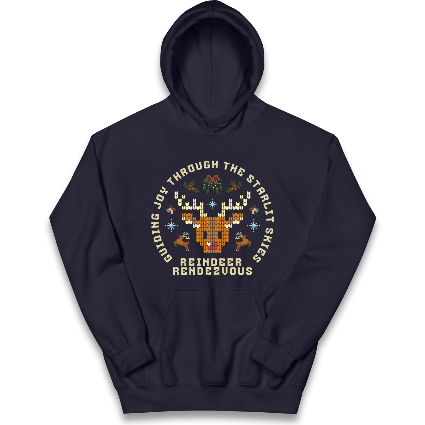 Reindeer Rendezvous Christmas kids hoodie