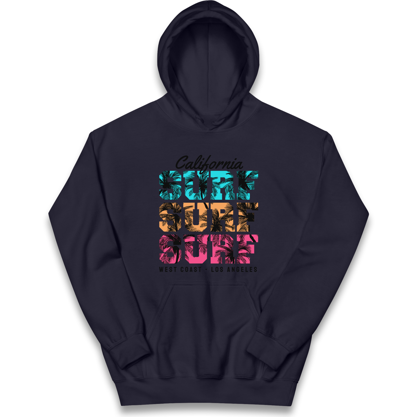 California Surf Surf Surf kids hoodie