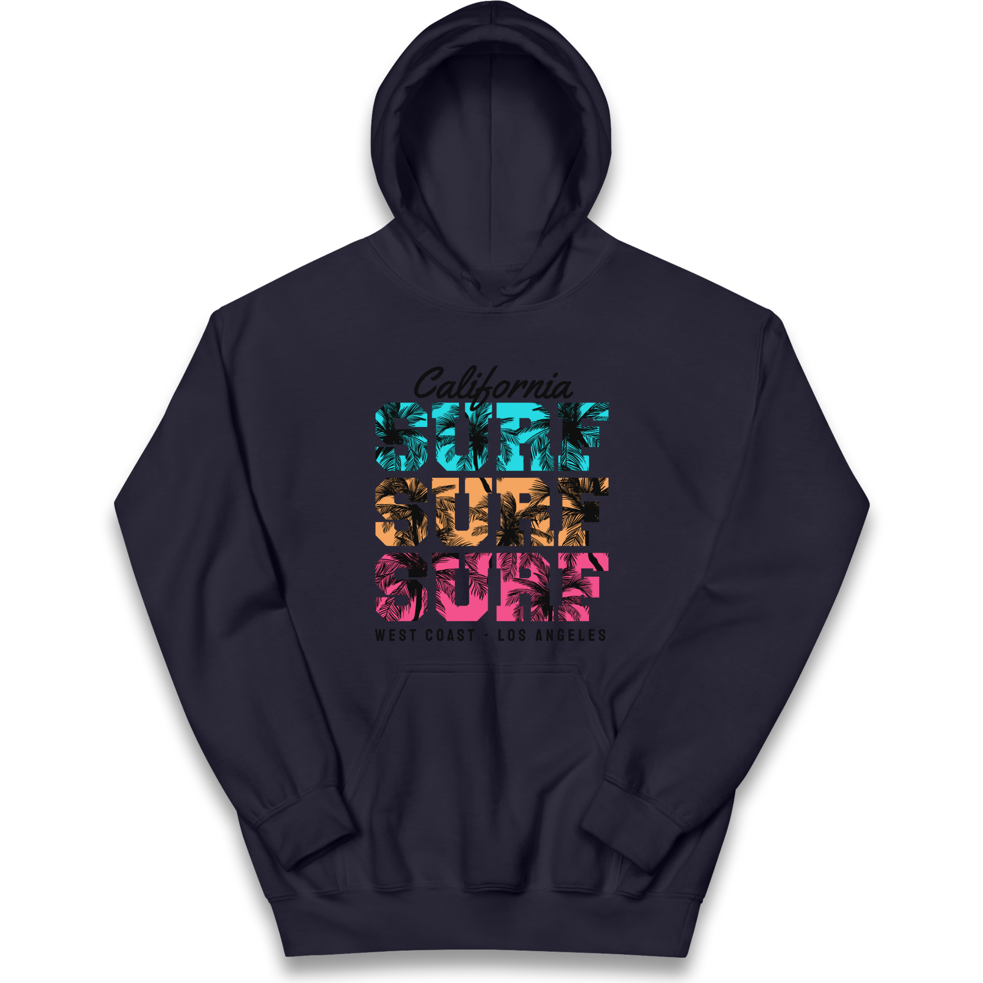 California Surf Surf Surf kids hoodie