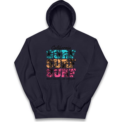 California Surf Surf Surf kids hoodie