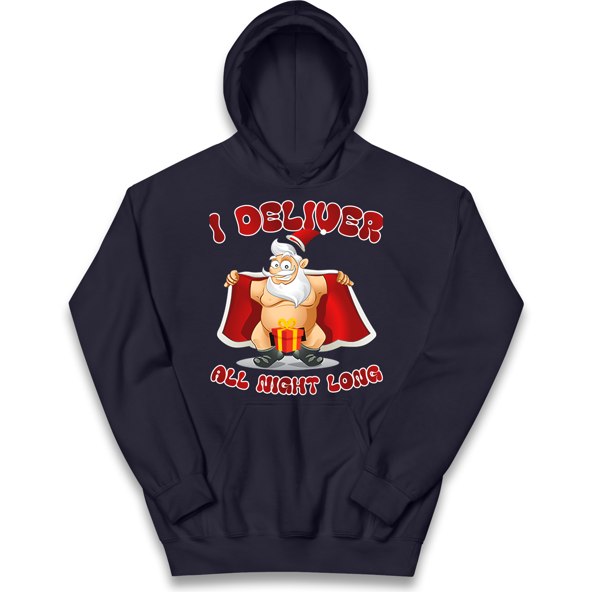 Santa Claus I Deliver All Night Long Christmas kids hoodie