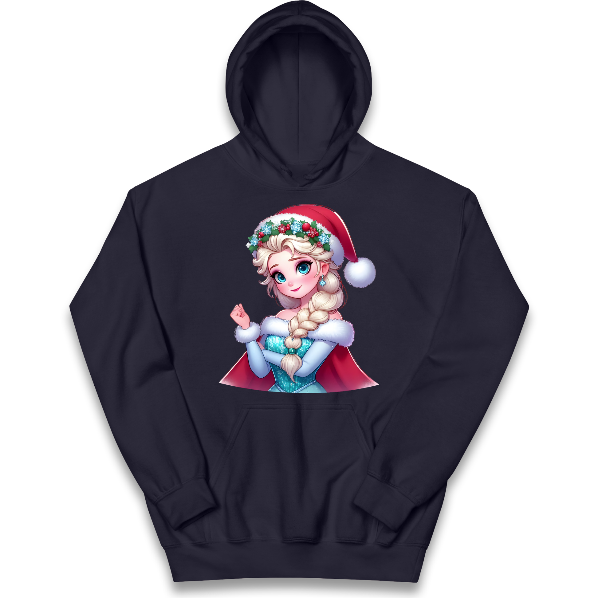 Elsa Frozen Santa kids hoodie