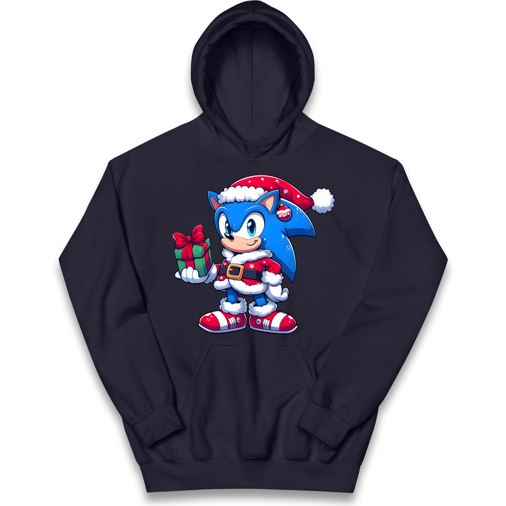Sonic The Hedgehog Santa kids hoodie
