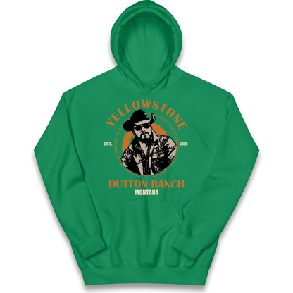 Yellowstone Dutton Ranch Montana Kids Hoodie