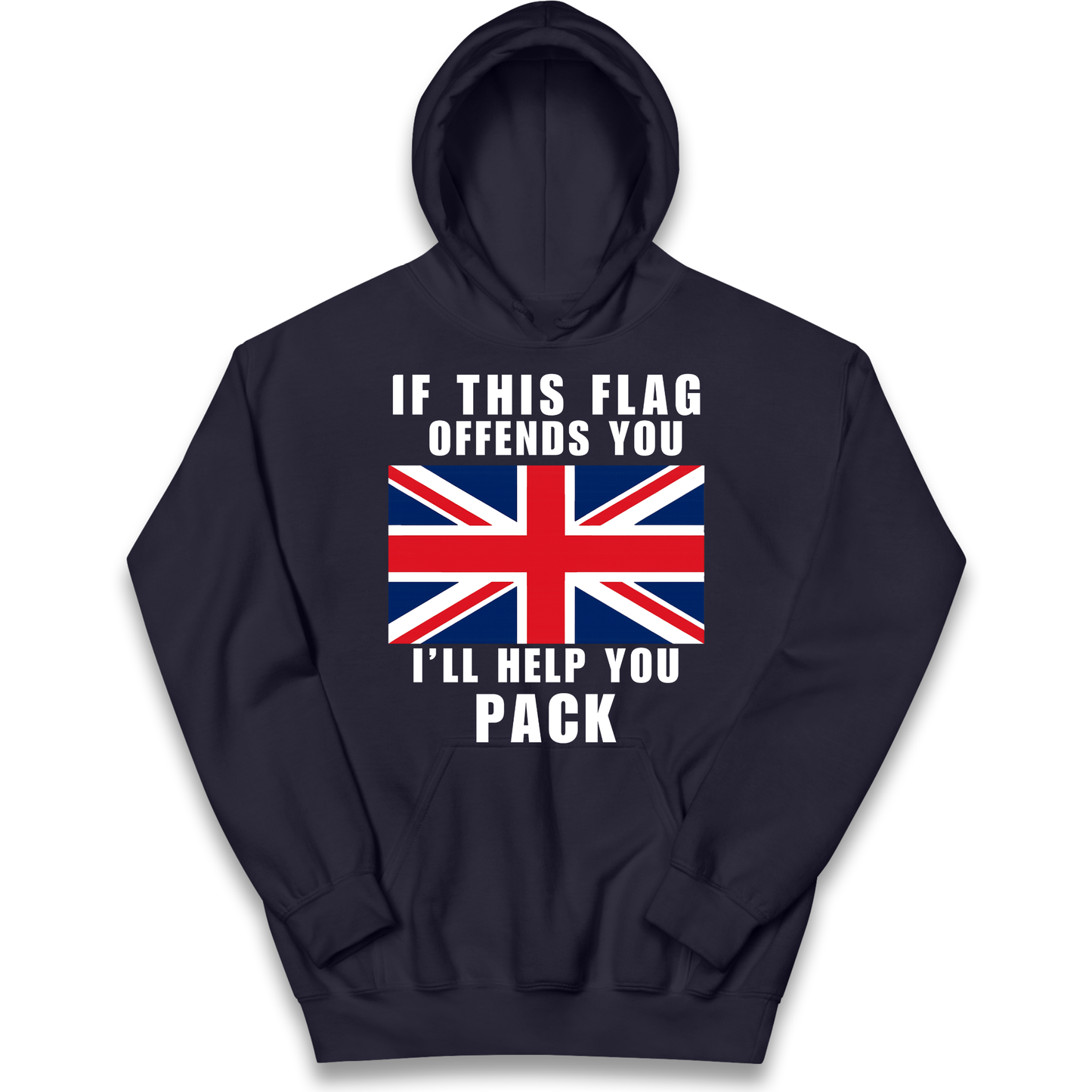 If This Flag Offends You I Will Help You Pack kids hoodie