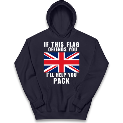 If This Flag Offends You I Will Help You Pack kids hoodie