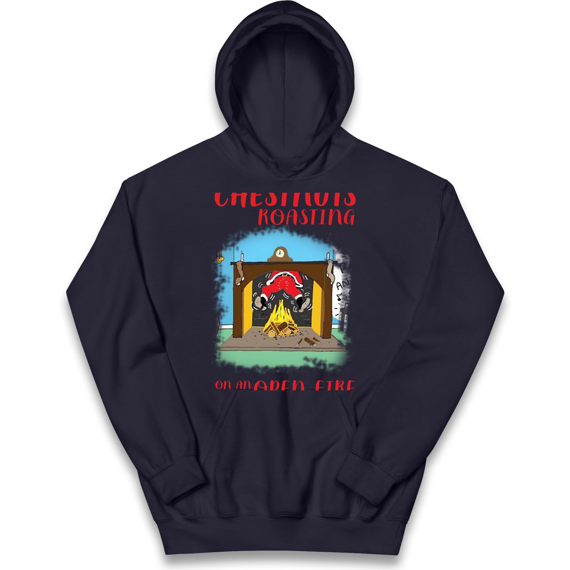 Chestnuts Roasting On An Open Fire Christmas kids hoodie