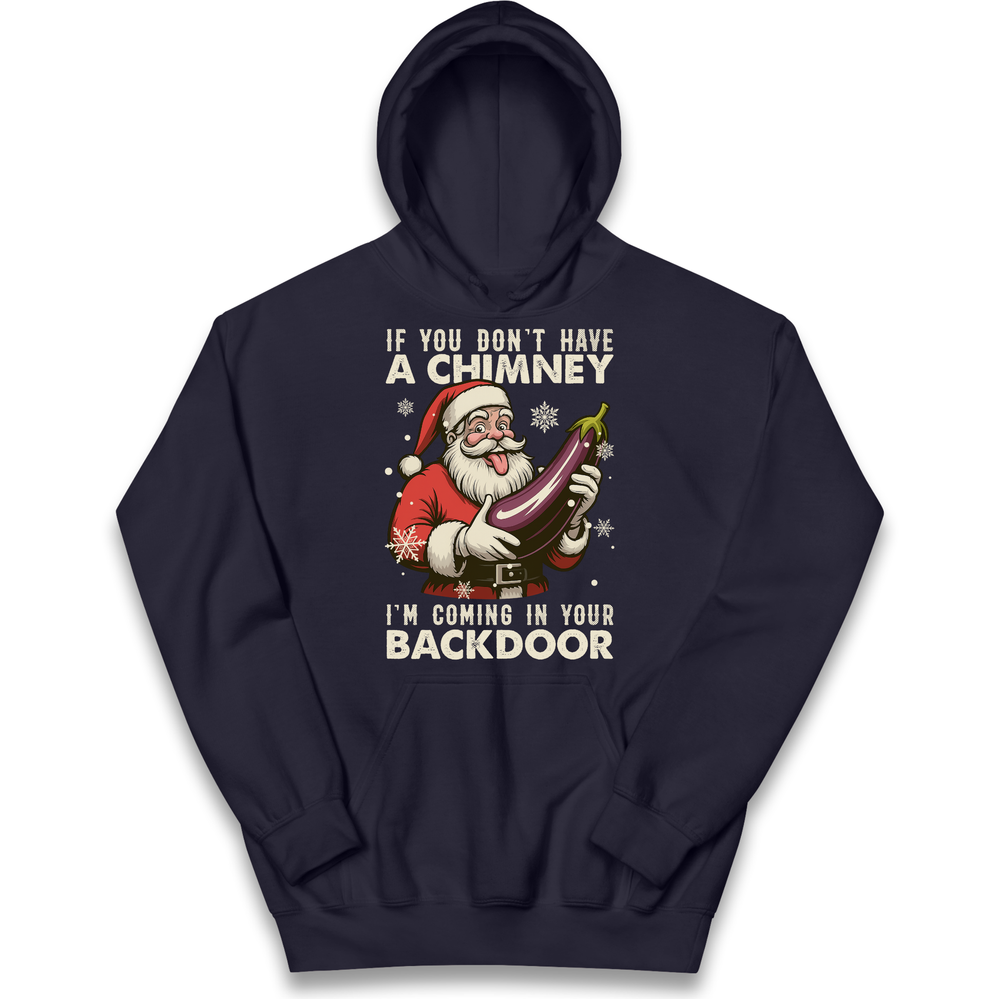 Santa Back Door Kids Hoodie